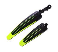 AYKNINGD Bike Mudguards,Cycle Mudguards 2 Pcs Bicycle Mountain Bike Fenders Cycling Guard Board Mud Preventing Plate For Front/Rear 6 Colors(Yellow black)