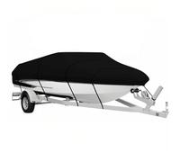 AYKNINGD Boat Cover, Inflatable Boat Cover 14-16FT Boat Cover 210D Oxford Cloth Heavy-Duty Boat Cover Waterproof Sailing Boats Cover For Yachts Motors Rowing Boats