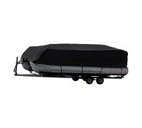 AYKNINGD Boat Cover, Inflatable Boat Cover 17-24ft For Universals Heavy Boat Covers 210D Waterproof Dustproof Trailerable Pontoon Boat Cover Coat Protect Rain UV(17-20 inch)