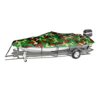 AYKNINGD Boat Cover, Inflatable Boat Cover Boat Cover All-weather Protection Full Covers With Adjustable Strip And Buckle Style Yacht Outdoor Protection Cover(11-13FT)