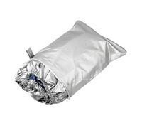 AYKNINGD Boat Cover, Inflatable Boat Cover Boat Cover Yacht Outdoor Protection Waterproof Boat Cover Fabric Anti-smashing Tear Proof Silver Reflective 11-22FT(20-22FT)