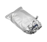 AYKNINGD Boat Cover, Inflatable Boat Cover Boat Cover Yacht Outdoor Protection Waterproof Boat Cover Fabric Anti-smashing Tear Proof Silver Reflective 11-22FT(17-19FT)
