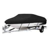 AYKNINGD Boat Cover, Inflatable Boat Cover Yacht Boat Cover 11-22FT Barco Boat Cover Anti-UV Waterproof Heavy Duty 210D Marine Trailerable Canvas Boat Accessories(20-22Ft (700X290cm))