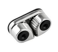 AYKNINGD Cam Cleat, Boat Cam 316 Stainless Steel 2 Row Ball Bearing Cam Cleat Leading Ring Equipment Boat Rope Wire Fairlead Durable