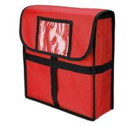AYKNINGD Delivery Bag, Pizza Delivery Bag 11 Inches Pizza Delivery Bag Case Box Picnic Wear Resistant Insulated Thermal Takeaway Fresh Food Storage Container(Red)