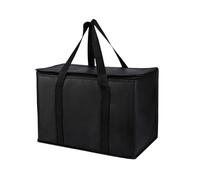 AYKNINGD Delivery Bag, Pizza Delivery Bag 43L Insulated Tote Bag Grocery Fruit Food Meal Big Storage Cooler Delivery Zipper Thermal Case Outdoor Shopping Market Organizer