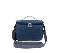 AYKNINGD Delivery Bag, Pizza Delivery Bag Portable Cooler Bag Folding Insulation Picnic Ice Pack USO apto para Food Thermal Drink Carrier Insulated Lunch Box Delivery S/M/L(Blue-Large)