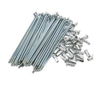 AYKNINGD Mountain Bike Spoke, Bicycle Spokes Electric bicycle 10G Diameter3.0mm Length 50-300mm spokes + nipples 36pcs/lot(130mm)