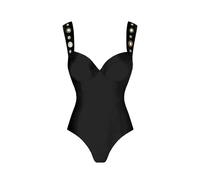 AYKNINGD Tummy Control Bikini, Womens Bikini Sexy One Piece Swimsuit With Cover Up Trend Swimsuit Women Swimwear Black Swim Suit Bodysuit Bathing Suit Beach Wear(BIKINI,L)
