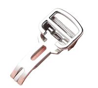 AYKNINGD Watch Clasp, Watch Band Replacement Buckle Stainless Steel Watch Strap Clasp Fit use for use Uso apto para Metal Polished Folding Buckle 12/14/16/18/20mm Watchband Button(18mm)