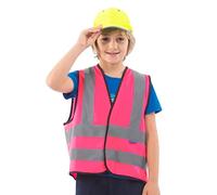 AYKRM 2-5Y Pink Child's High Vis Reflective Safety Vest - High Visibility 2-5Y