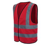 AYKRM 4XL 5XL red Hi Vis Jacket high vis Reflective Safety Vest High Visibility hi viz vis Executive Waistcoat (UK-46-5XL-Red)
