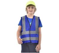 AYKRM 6-9Y Blue Child's High Vis Reflective Safety Vest - 6-9Y High Visibility