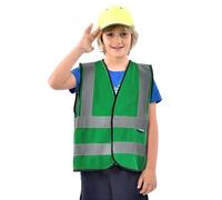 AYKRM 6-9Y Green Child's High Vis Reflective Safety Vest - 6-9Y High Visibility