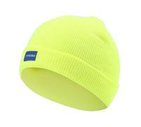 AYKRM 9 colors Hi Visibility Hat Beanie Hi-Vis Knitted Winter fluorescence Hat (yellow, 55-61cm)
