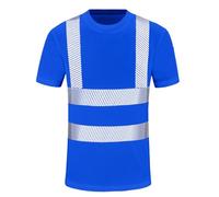 AYKRM Blue High Vis t Shirt for Men Women