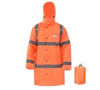 AYKRM High-Vis Waterproof Rain Jacket - Stay Warm and Dry in Rainy Weather with this Hi-Vis Raincoat that Provides Maximum Visibility