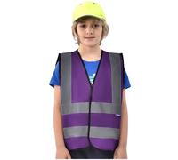 AYKRM Purple Child's High Vis Reflective Safety Vest 2-5Y
