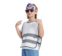AYKRM white Hi Vis Vests for Kids 2-5 Year Kids High Visibility Reflective Vest white High Vis Vests Jacket for Kids