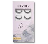 AYLASHES - DIY Eyelash Extensions Maxi Box No. 22 | 6 Pairs of Eyelashes | Up to 7 Days Hold | Eyelashes DIY Set for Home | Artificial Eyelashes | Adhesive Eyelashes | lash extension set