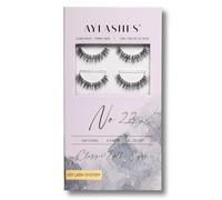 AYLASHES - DIY Eyelash Extensions Maxi Box No. 23 | 6 Pairs of Eyelashes | Up to 7 Days Hold | Eyelashes DIY Set for Home | Artificial Eyelashes | Adhesive Eyelashes | lash extension set