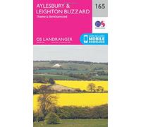 Landranger 165 Aylesbury, Leighton Buzzard, Thame & Berkhamstead Map With Digital Version - Pink, Pink One Size