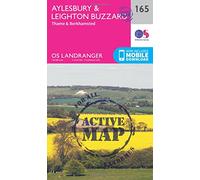 Aylesbury & Leighton Buzzard Map | Weatherproof | Thame & Berkhamsted | Ordnance Survey | OS Landranger Active Map 165 | England | Walks | Cycling | Days Out | Maps | Adventure