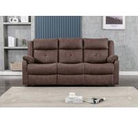 Aylesbury Manual Recliner 3 Seater With Drop Down Tray Chestnut