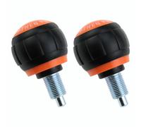 AYLIFU 2pcs M16 Orange Color Spherical Pull Handle Quick-Release pin Fitness Equipment Adjustment knob Elastic Quick-Release pin Suitable for Dumbbell Bench Training Chair Inverted Machine