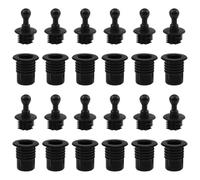 AYLIFU Speaker Grill Peg Kit Speaker Grills Repair Kit Black 14×14×11mm for Home Commercial Public Facility Broadcasting System Audio 12PCS