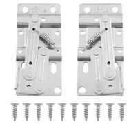 AYLIFU Tilting Tray Hinges Door Hinge Adjustment Tool Cabinet Door Hidden Hinge Silver 3.81×1.79inch Sink Hinges for Kitchen Sink Front Drawer or Bathroom Cabinet Organizer 2PCS