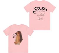 Ayliva Merch Heart Love T-Shirt Fashion Men Women Short Sleeve Korean Team Graphic Tee (Pink,3XL)