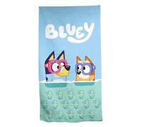Aymax Children's Towel Beach Towel Beach Towel Shower Towel Bath Towel - 70 x 140 cm - Boys and Girls Microfibre (Bluey Seahorse)