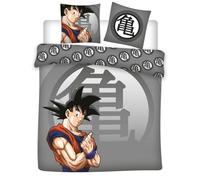 Aymax Dragon Ball Z Double Bedding Set, Reversible Double Duvet Cover 240 x 220 cm + 2 Pillowcases 65 x 65 cm, Polycotton