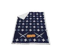 Aymax Naruto Sherpa Blanket 130 x 170 cm Coral and Sherpa