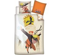 AYMAX Naruto Single Bedding Set, Duvet Cover 140 x 200 cm and Pillowcase 65 x 65 cm, Reversible