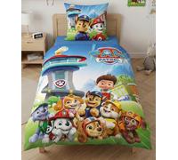 Aymax Paw Patrol Bedding Set - Children's Duvet Cover 140 x 200 cm + Pillowcase 65 x 65 cm - Polycotton - with Chase, Marcus, Stella, Ruben, Ryder etc.