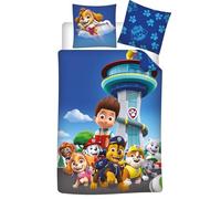 Aymax Paw Patrol Headquarters Reversible Duvet Cover 140 x 200 cm + Pillowcase 63 x 63 cm Microfibre