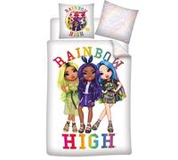 Rainbow High Reversible Bedding Set, Duvet Cover 140 x 200 cm + Pillowcase 63 x 63 cm