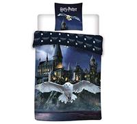 AYMAX S.P.R.L. Harry Potter Reversible Duvet Cover 140 x 200 cm Pillowcase Hogwarts 65 x 65 cm 100% Cotton