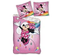AYMAX S.P.R.L. Minnie Rainbow Bedding Set, Duvet Cover 140 x 200 cm + Pillowcase 63 x 63 cm