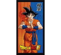 Aymax Son Goku Dragon Ball Beach Pool Bath Towel - 140 x 70 cm - Oeko-Tex Standard 100 Quality Certificate
