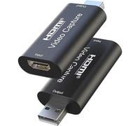 AYMBH 4K HDMI Video Capture Card USB 2.0, 1080P 30fps HDMI to USB Grabber, 4K Input for Game Streaming, PS4, Switch, Xbox, DVD, Camcorder, PC, Teaching, Online Meetings, No Driver Needed