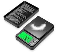 AYMBH Digital Portable Pocket Scale 500g X 0.01g Mini Kitchen Weighing Scales with Back-lit LCD Display, Precision Gram Scale, Small Scales, Micro Scales for Jewellery, Gold, Coffee, Coin, Herb & Lab