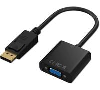 AYMBH DisplayPort DP Male to VGA Female Adapter Cable, 1080P Full HD Video Converter, Gold-Plated Plug, Durable Design for Laptops, Monitors, Projectors, Plug-and-Play Compatibility