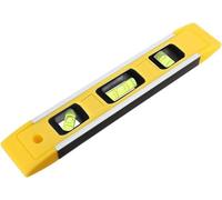 AYMBH Magnetic Spirit Level 230mm/9-Inch - Heavy-Duty Torpedo Level with 3 Bubble Vials (45°, 90°, 180°) - Compact, Durable, Precise Tool for DIY, Carpentry & Construction