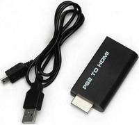 AYMBH PS2 to HDMI Converter - Full HD 1080p Video Adapter with 3.5mm Audio Output | Plug & Play for HDTV/HDMI Monitor | Supports PS2 Display Modes 480i/480p/576i | Compact Design & USB Powered