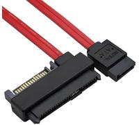 AYMBH SFF-8482 SAS 29 Pin to SATA 7 Pin + 15 Pin Power Cable, 0.5M RAID HDD Adapter, SAS to SATA Cable for Hybrid Controllers, SAS HDD to Serial ATA Port with Latch & Shrapnel - Supports S-ATA 6Gbps