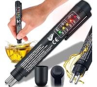 AYMBH Upgraded Brake Fluid Tester Pen - 5-in-1 Digital Oil Quality Detector for DOT3 DOT4 DOT5 ENV4 ENV6 - 5 LED Indicator, Moisture Analyzer, Auto Shutoff - Universal Car Tool