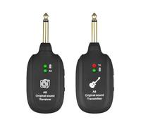 AYMBH Wireless Guitar System A8 Upgraded 20Hz-20kHz UHF Transmitter Receiver - Low Latency 4ms, Clear Sound, Rechargeable, Plug & Play for Electric Guitar, Bass, Violin, Keyboard Electric Instruments